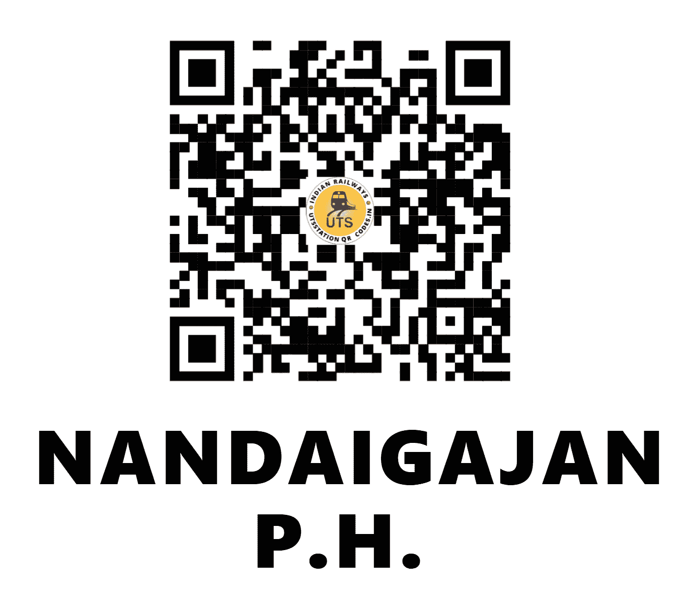 UTS QR Code for NANDAIGAJAN P.H. - NDGJ - SE (WEST BENGAL)